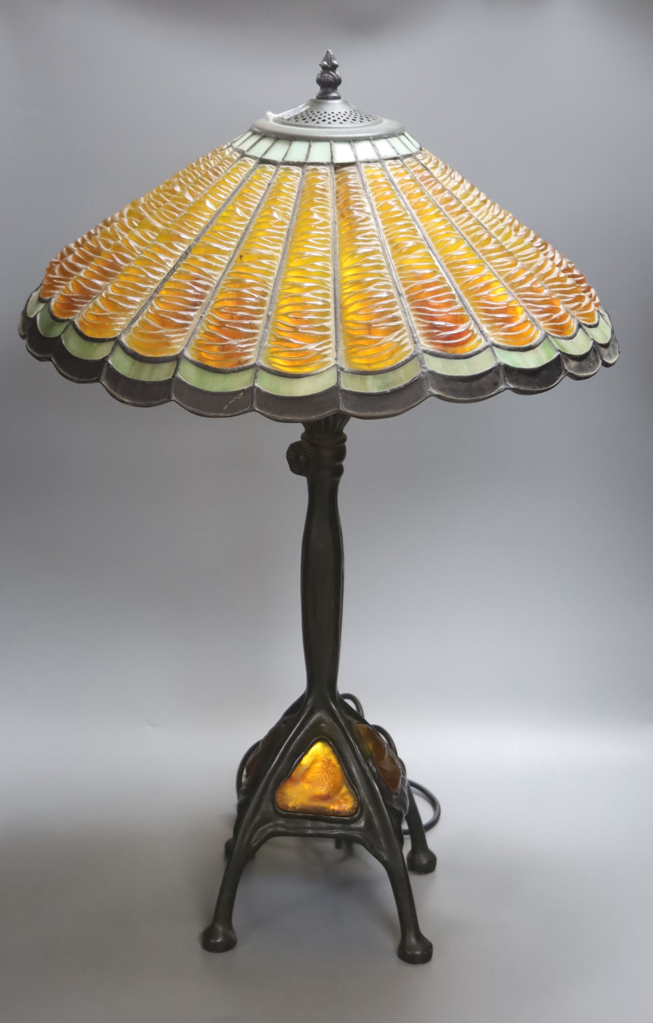 A Tiffany style lamp, height 66cm